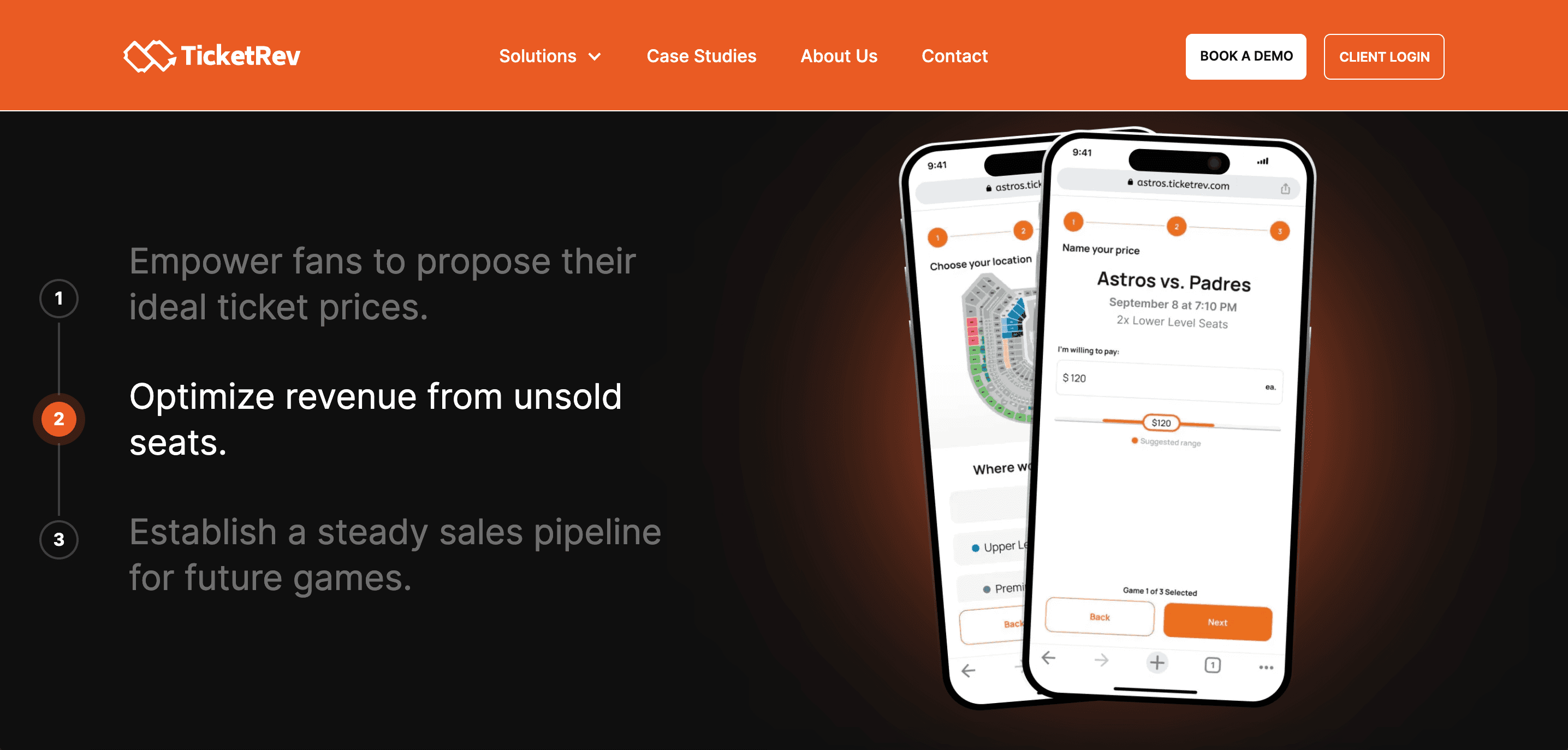 TicketRev payment and checkout flow