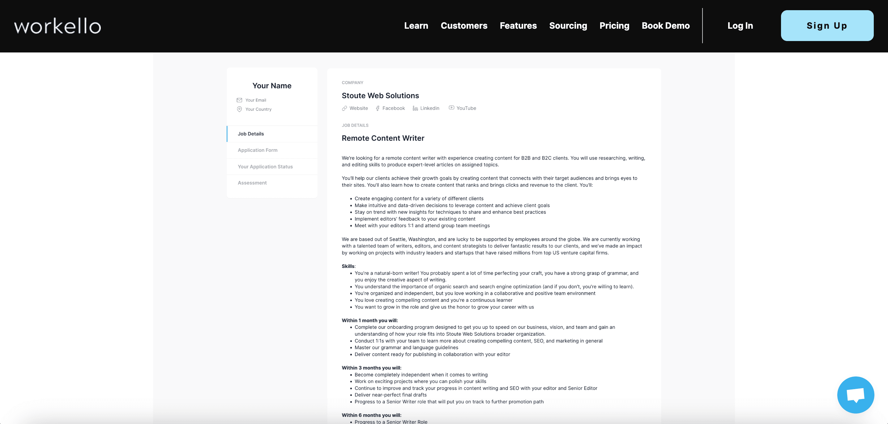 Workello hiring pipeline management